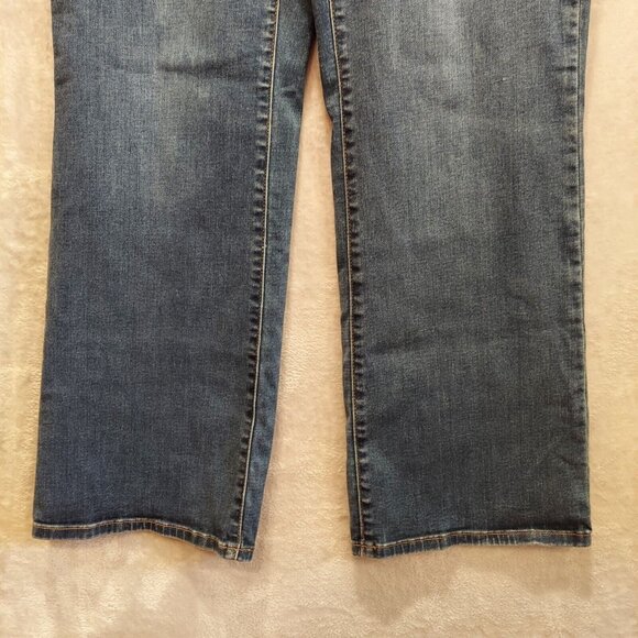 Lane Bryant Womens Size 18 37x30 Flex Magic Waist Mid Rise Straight Denim Jeans - Picture 9 of 15